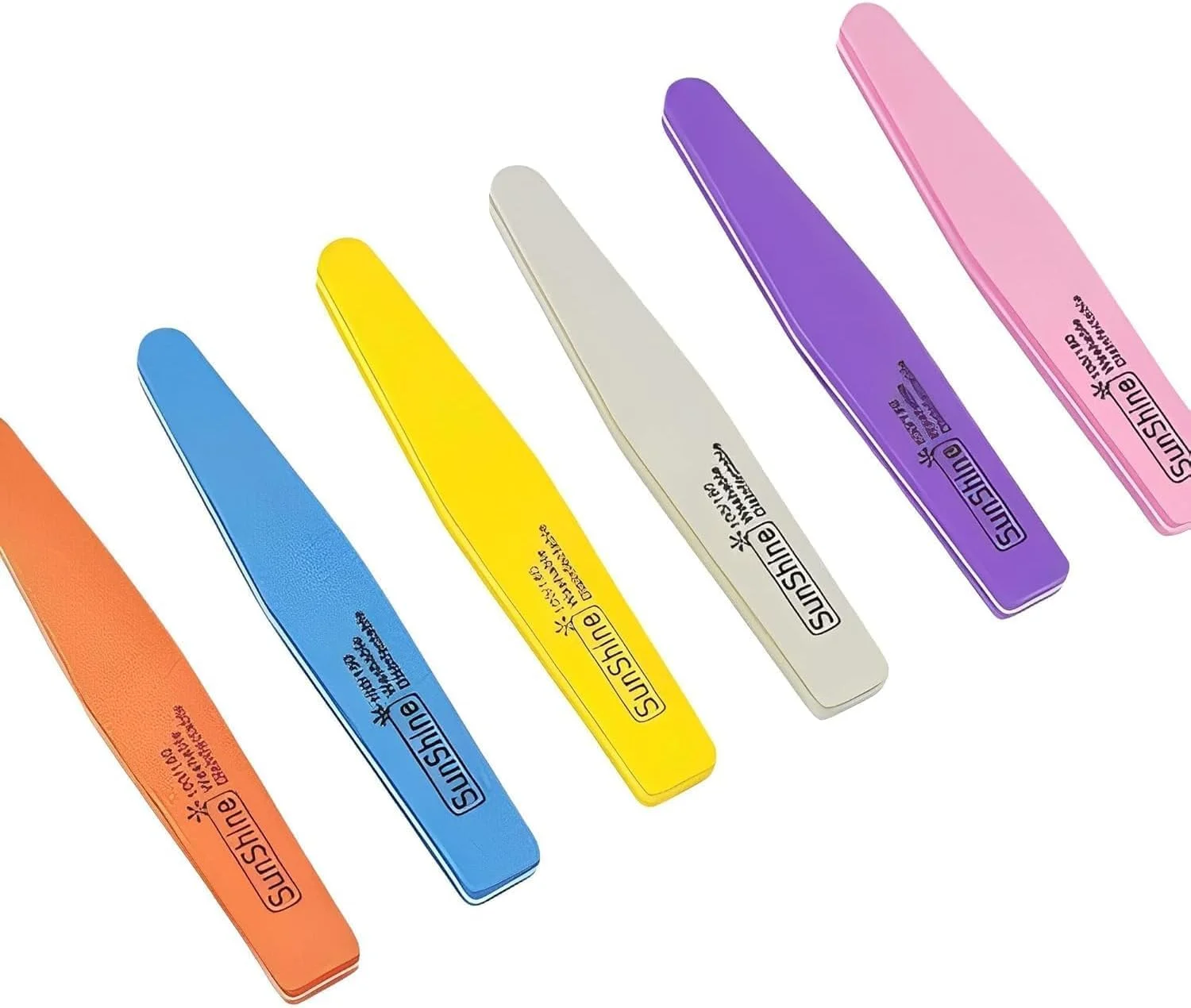 سوهان ناخن برای مانیکور و پدیکور، مناسب برای ناخن های اکریلیک یا ژل پولی، دو طرفه، ابزار حرفه ای مانیکور و حالت دهی به ناخن