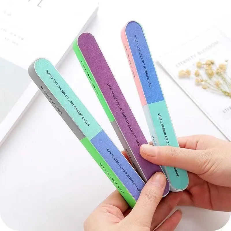 ست سوهان و بافر ناخن حرفه ای 4 عددی - سوهان ناخن 7 طرفه برای شکل دادن، صاف کردن و براق کردن ناخن های طبیعی