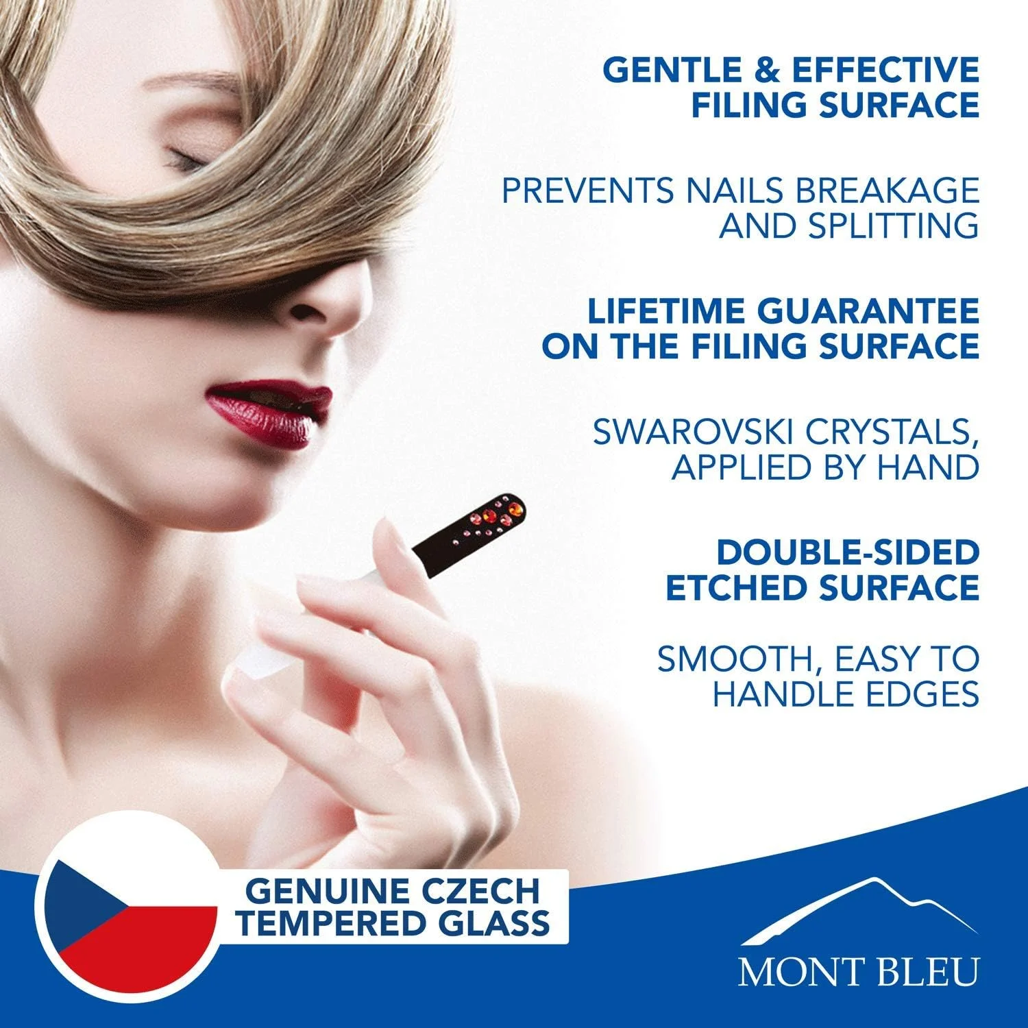 ست ۲ عددی سوهان ناخن کریستالی Mont Bleu، تزئین شده با سنگ های سواروسکی اصل - شیشه حرارت دیده چک - ست سوهان ناخن حرفه ای با کیفیت عالی برای ناخن های طبیعی ست ۲ عددی سوهان ناخن کریستالی Mont Bleu، تزئین شده با سنگ های سواروسکی اصل - شیشه حرارت دیده چک - ست سوهان ناخن حرفه ای با کیفیت عالی برای ناخن های طبیعی