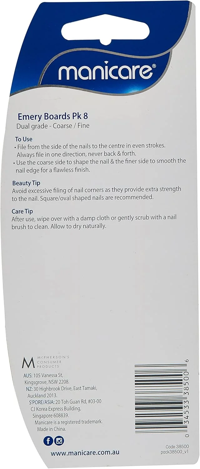 سوهان ناخن مانیکر، بسته 8 عددی، # 38500، 1 عدد