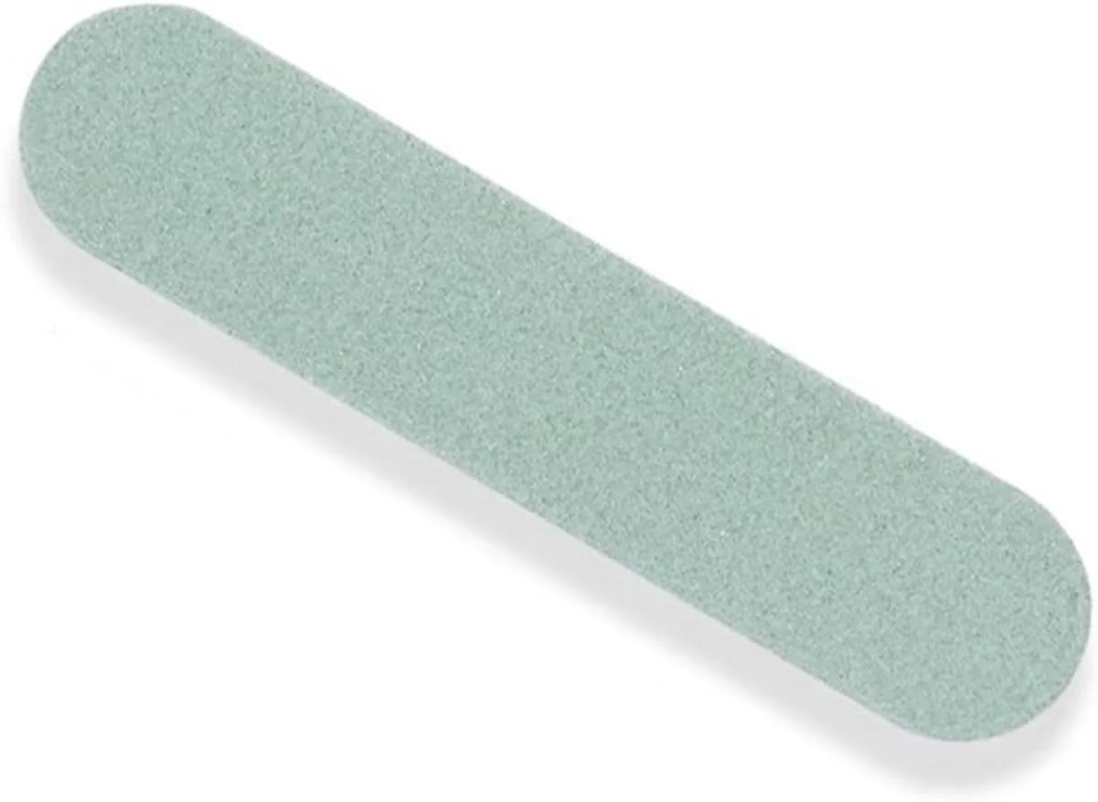 سوهان و بافر ناخن 1 عددی دو طرفه برای ناخن های طبیعی، ابزار مانیکور برای زنان و مردان (سفید و سبز)