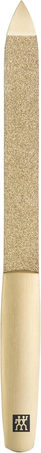 سوهان ناخن دو طرفه 130 میلی متری ZWILLING از جنس استیل ضد زنگ، مناسب برای ناخن های دست و پا، نسخه طلایی ممتاز