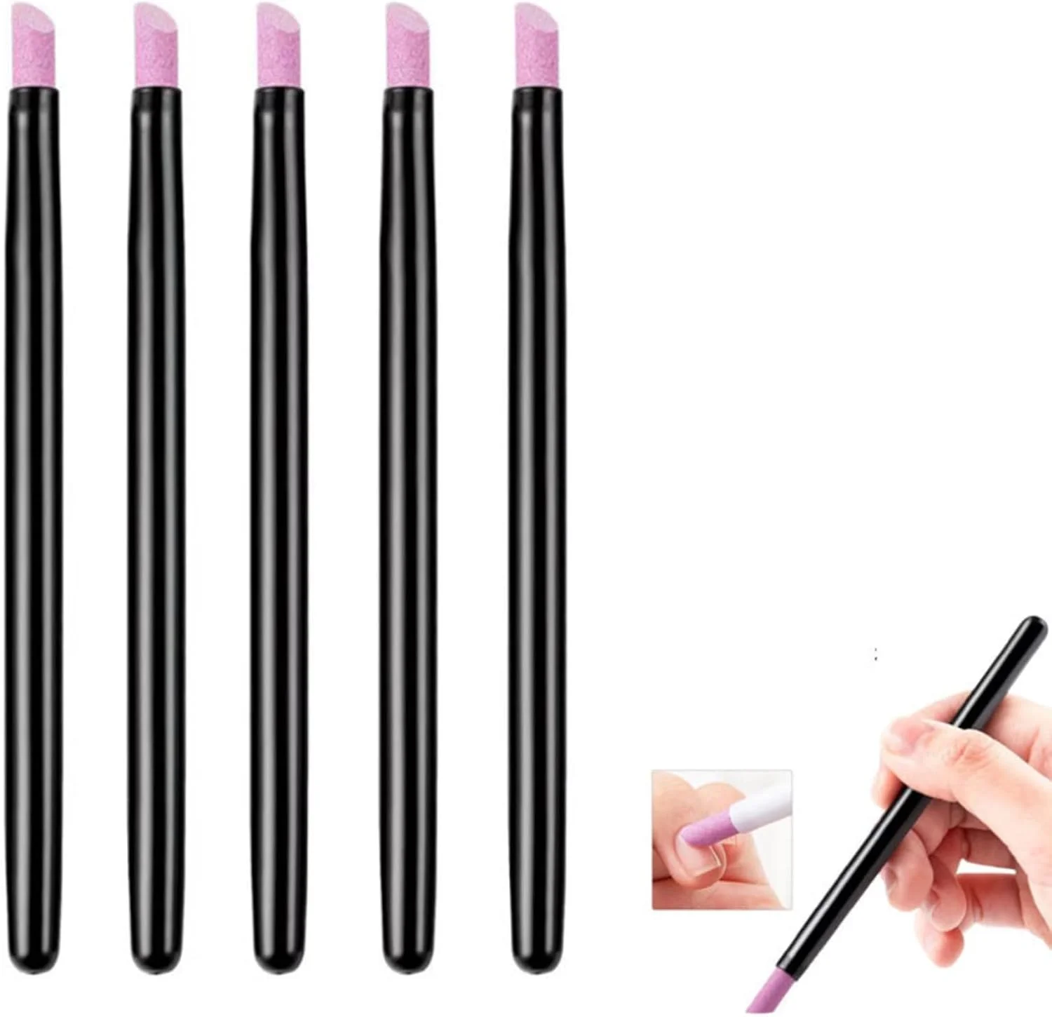 بافر ناخن کوارتز و میله از بین برنده پوست مرده و صاف کننده کوتیکول، ابزار حرفه ای مراقبت از ناخن