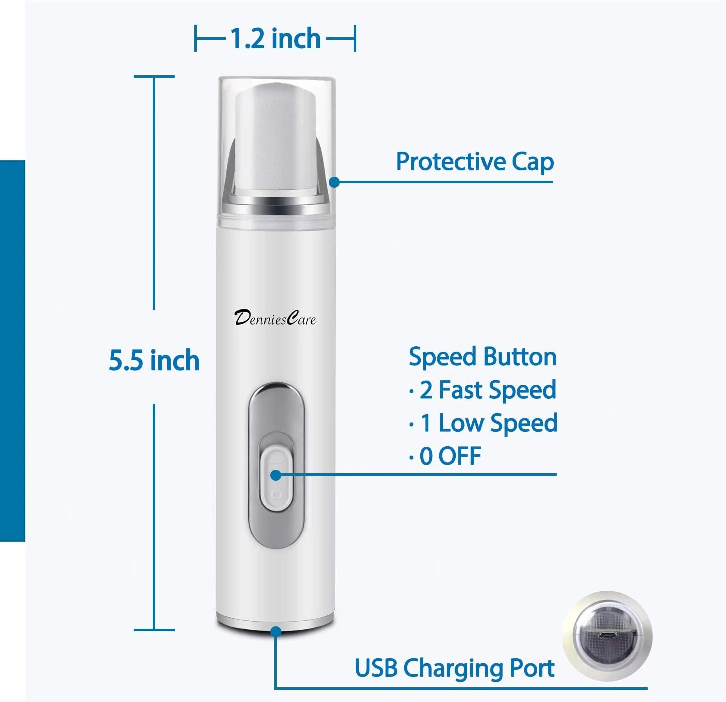 دستگاه پولیش و سوهان برقی ناخن - ابزار مانیکور و پدیکور شارژی برای ناخن های زیبا و طبیعی