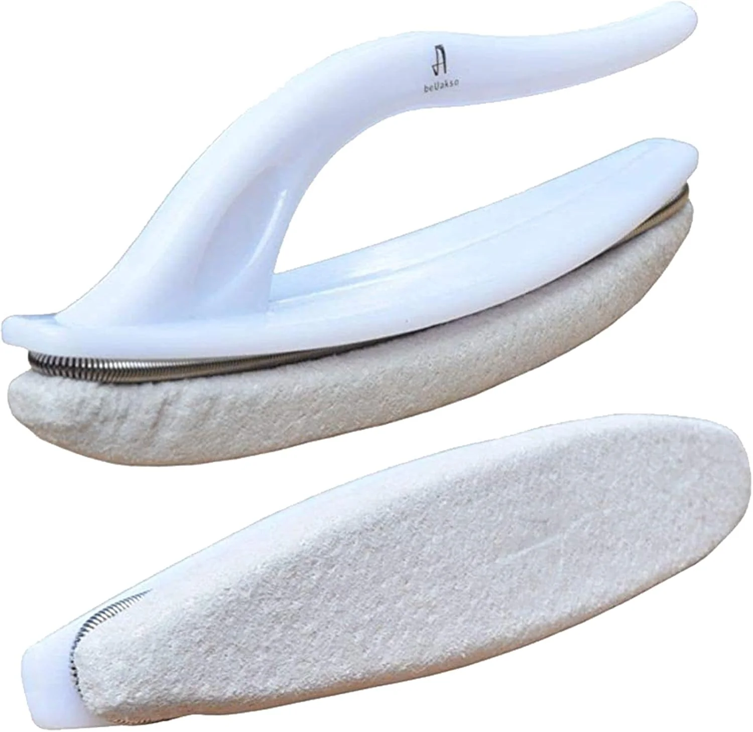 بافر ناخن چرمی ممتاز، بسته دو عددی، مناسب برای کرم پولیش ناخن، همراه با جعبه هدیه