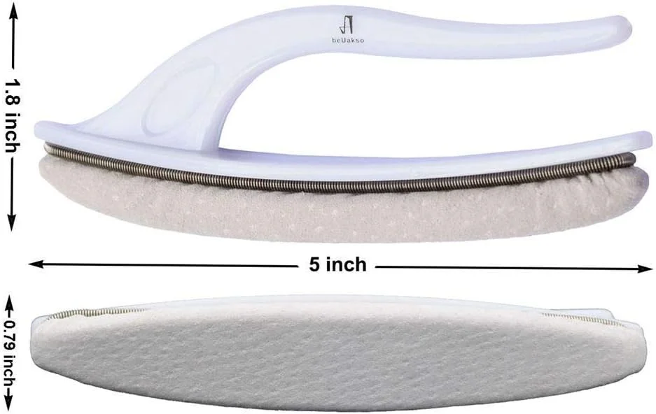 بافر ناخن چرمی ممتاز، بسته دو عددی، مناسب برای کرم پولیش ناخن، همراه با جعبه هدیه