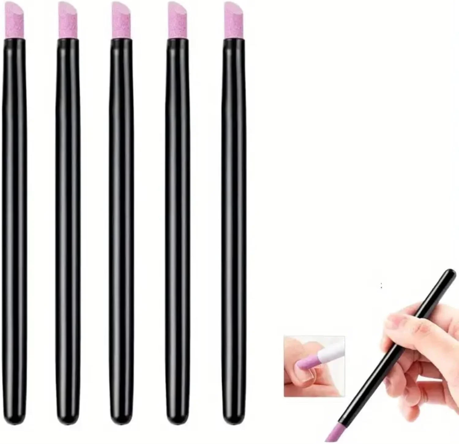 ست ۱۰ عددی سوهان و بافر ناخن کوارتز - قلم های مانیکور کریستالی برای مراقبت از کوتیکول، از بین بردن پوست مرده و لاک ژل UV، ابزارهای هنری ناخن ضد حساسیت و نشکن با کیف مسافرتی، مشکی. ست ۱۰ عددی سوهان و بافر ناخن کوارتز - قلم های مانیکور کریستالی برای مراقبت از کوتیکول، از بین بردن پوست مرده و لاک ژل UV، ابزارهای هنری ناخن ضد حساسیت و نشکن با کیف مسافرتی، مشکی.