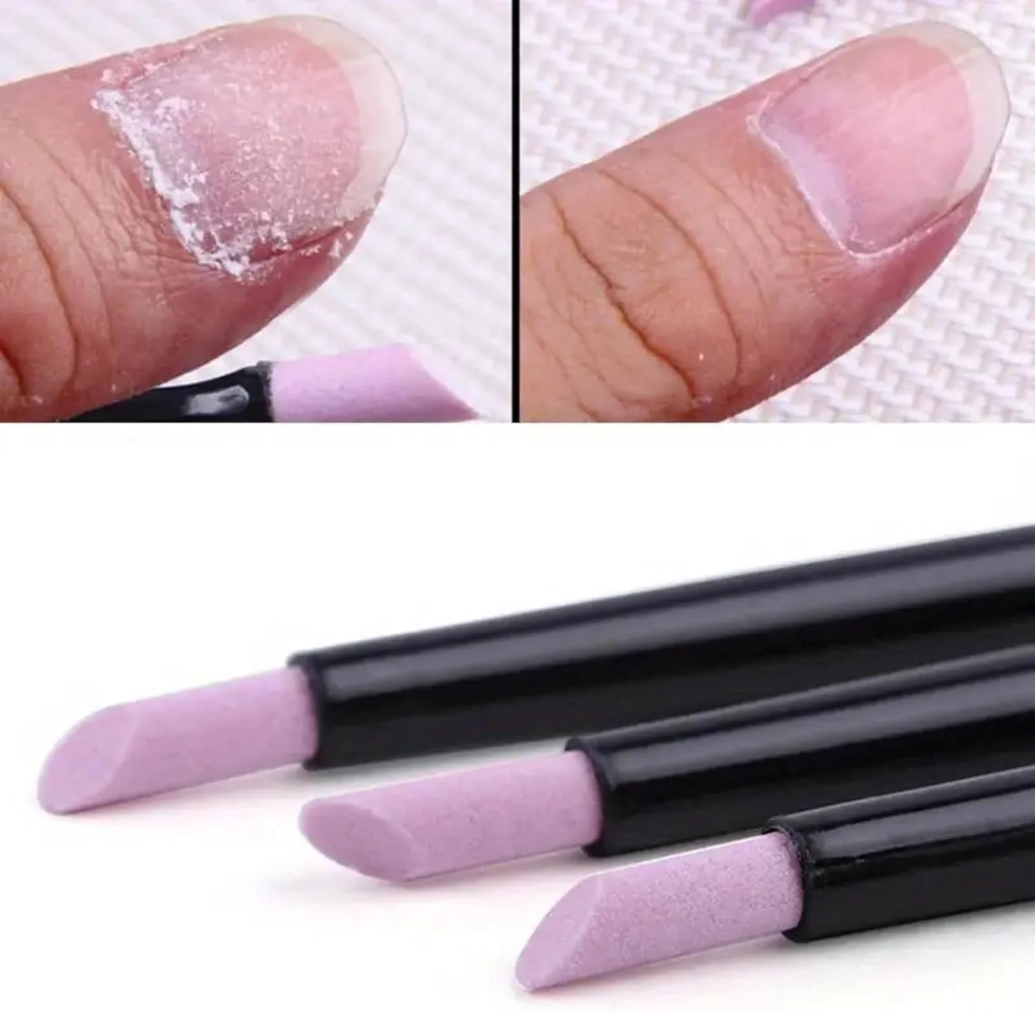 ست ۱۰ عددی سوهان و بافر ناخن کوارتز - قلم های مانیکور کریستالی برای مراقبت از کوتیکول، از بین بردن پوست مرده و لاک ژل UV، ابزارهای هنری ناخن ضد حساسیت و نشکن با کیف مسافرتی، مشکی.