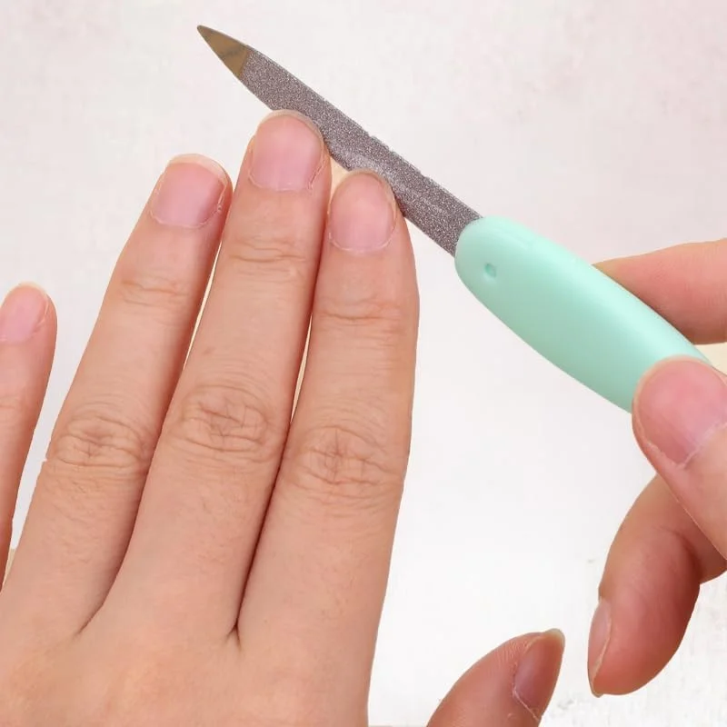 سوهان ناخن کوچک استیل تاشو دو طرفه ابزار پولیش مانیکور قابل استفاده مجدد گیره ناخن پا سوهان کوچک، سبز سوهان ناخن کوچک استیل تاشو دو طرفه ابزار پولیش مانیکور قابل استفاده مجدد گیره ناخن پا سوهان کوچک، سبز