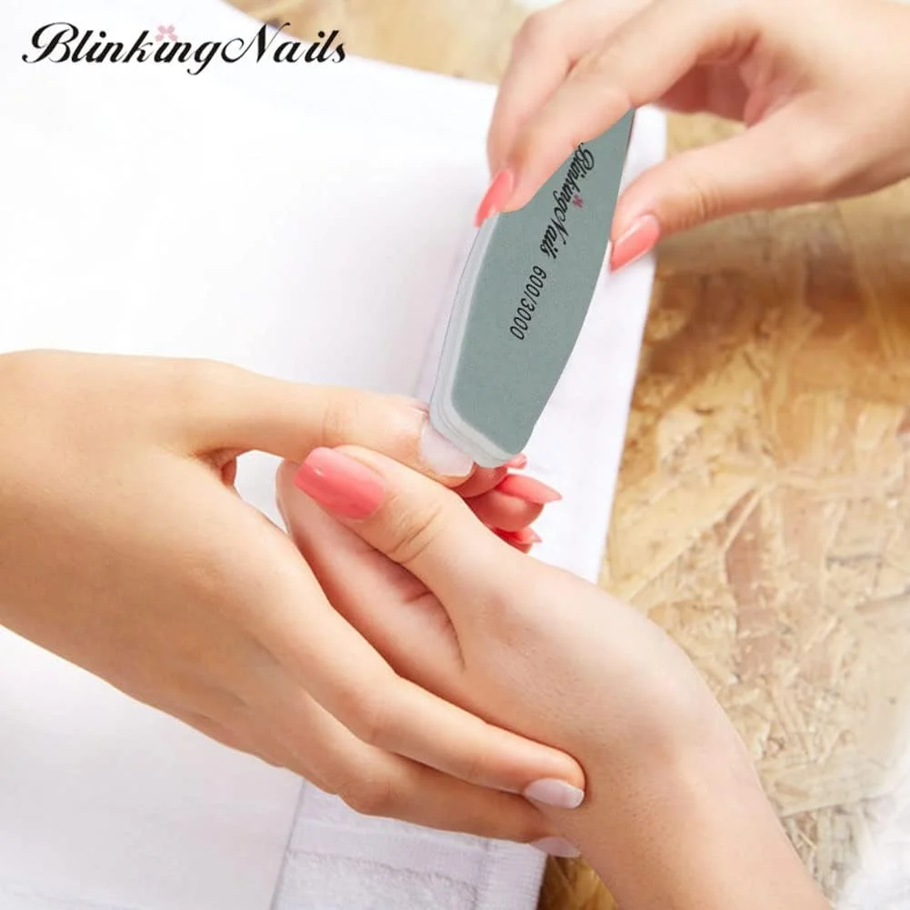 بافر ناخن - کیت براق کننده و بافر ناخن طبیعی و اکریلیک - دانه بندی 600 و 3000 - 10 عدد بافر ناخن - کیت براق کننده و بافر ناخن طبیعی و اکریلیک - دانه بندی 600 و 3000 - 10 عدد