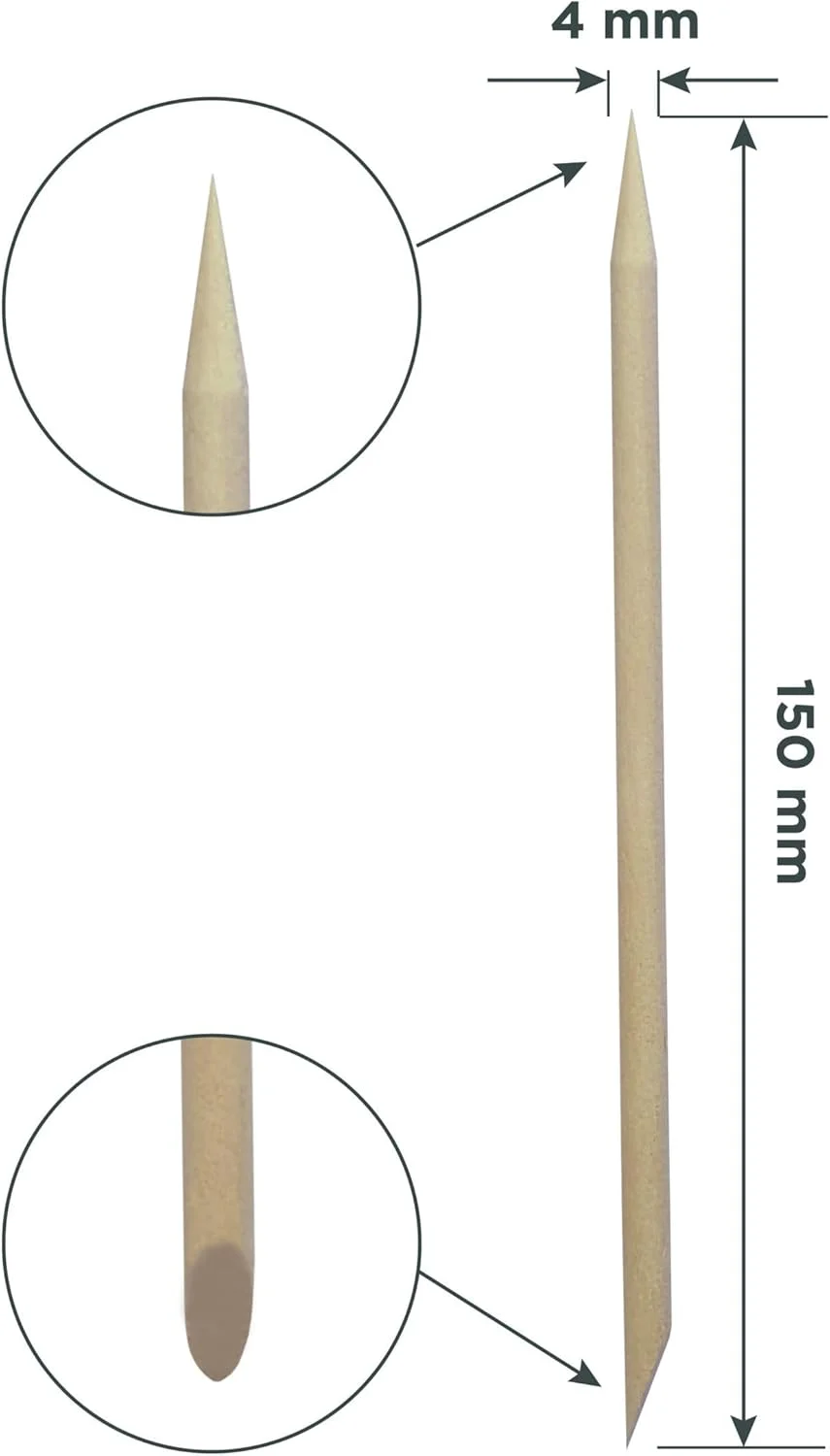 چوب مانیکور پرتقالی استالکس پرو، 150 میلی متر، 100 عدد