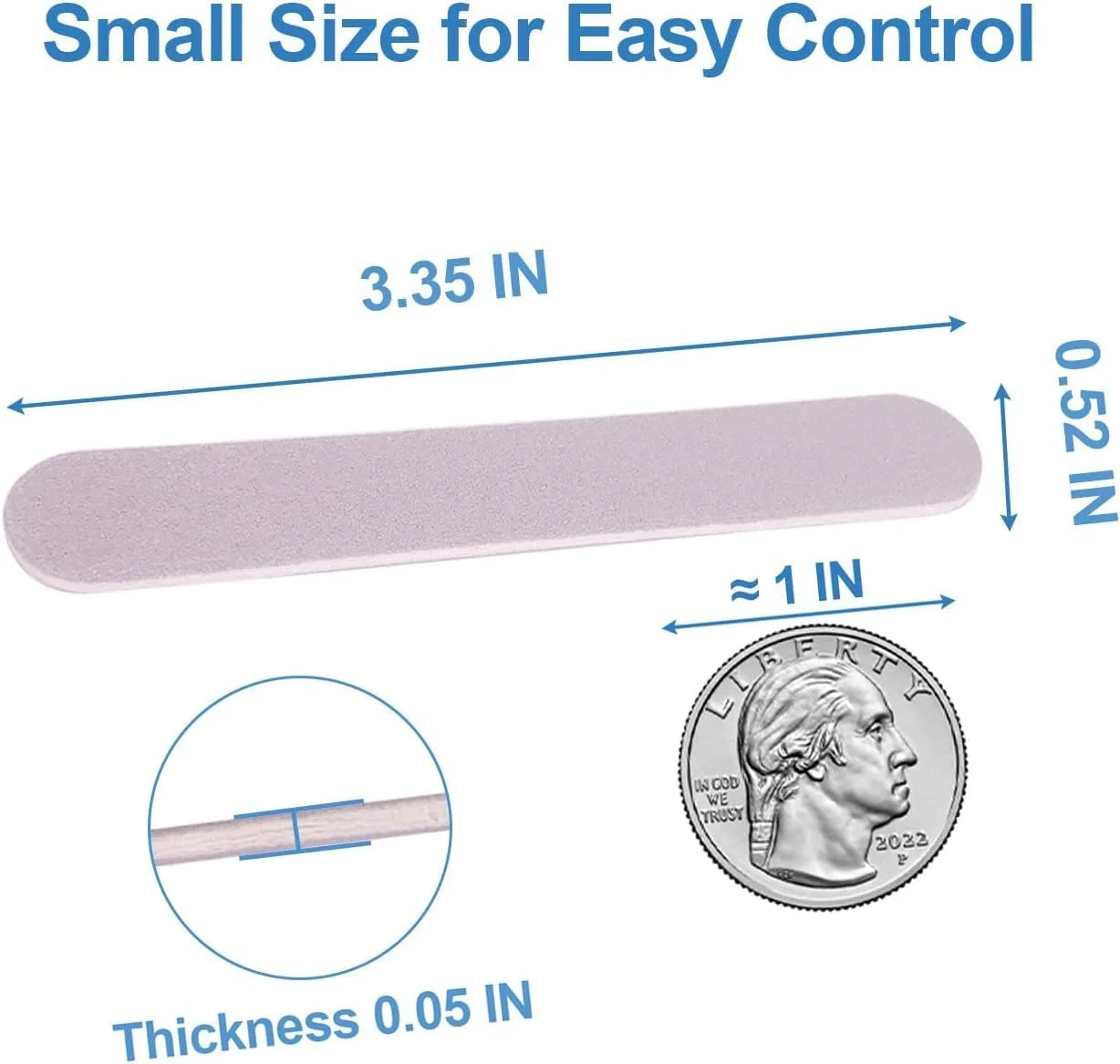 بسته 100 عددی سوهان ناخن کوچک، سوهان دو طرفه سمباده ای برای ناخن های طبیعی، ست ابزار مانیکور سوهان ناخن یکبار مصرف برای استفاده در منزل، سالن، مسافرت، مناسب برای آقایان، بانوان و کودکان