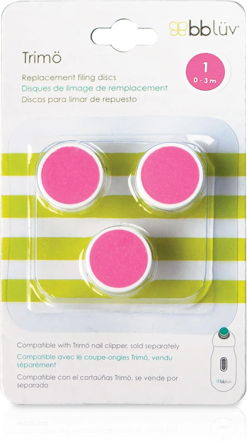 پدهای سوهان ناخن ب‌بلُو مدل Trimo- مرحله 1: 0-3 ماه (صورتی)