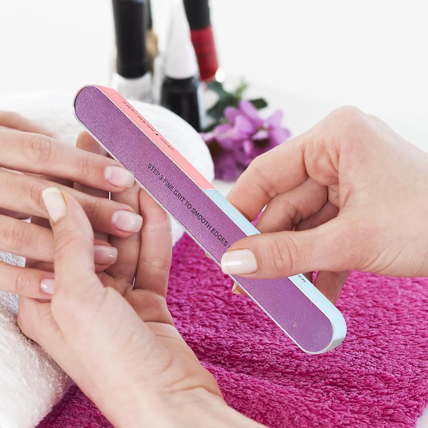 ست سوهان ناخن چند طرفه با کیفیت بالا به همراه سمباده اسفنجی پرداخت شده، ایده آل برای طراحی و لاک ناخن ست سوهان ناخن چند طرفه با کیفیت بالا به همراه سمباده اسفنجی پرداخت شده، ایده آل برای طراحی و لاک ناخن