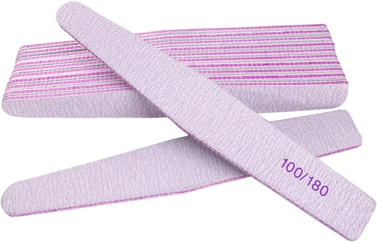 سوهان ناخن Benting، بسته 10 عددی، سوهان ناخن حرفه ای، دو طرفه، قابل استفاده مجدد (دانه بندی 100/180)، ابزار طراحی ناخن برای استفاده در منزل و سالن، هدیه