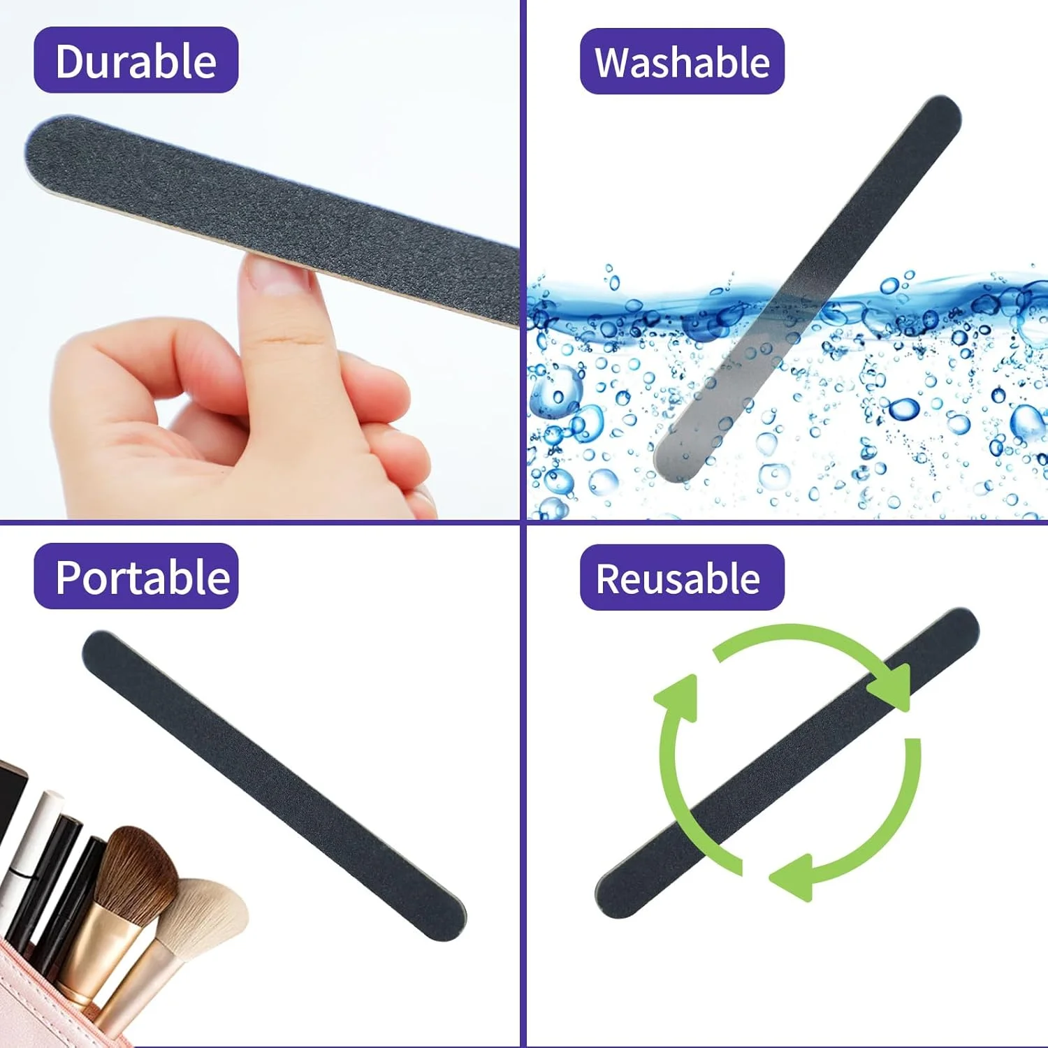 ست ۲۴ عددی سوهان ناخن سمباده ای، سوهان چوبی با درجه زبری ۱۰۰/۱۸۰ برای ناخن های طبیعی، ست ابزار مانیکور یکبار مصرف مناسب استفاده در منزل و سالن، مشکی، ۷ اینچ ست ۲۴ عددی سوهان ناخن سمباده ای، سوهان چوبی با درجه زبری ۱۰۰/۱۸۰ برای ناخن های طبیعی، ست ابزار مانیکور یکبار مصرف مناسب استفاده در منزل و سالن، مشکی، ۷ اینچ