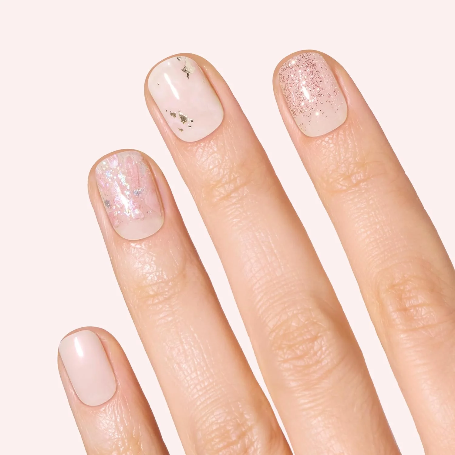 برچسب ناخن ژلی فوق العاده براق دَشینگ دیوا، 34 عدد برچسب و سوهان ناخن (شفاف کریستالی)