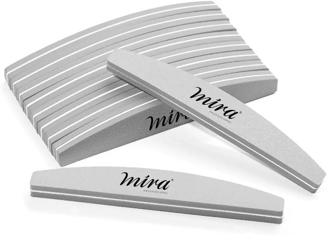 سوهان ناخن حرفه ای هلالی اسفنجی 706 خاکستری برای طراحی ناخن میرا 10 عددی سوهان ناخن حرفه ای هلالی اسفنجی 706 خاکستری برای طراحی ناخن میرا 10 عددی