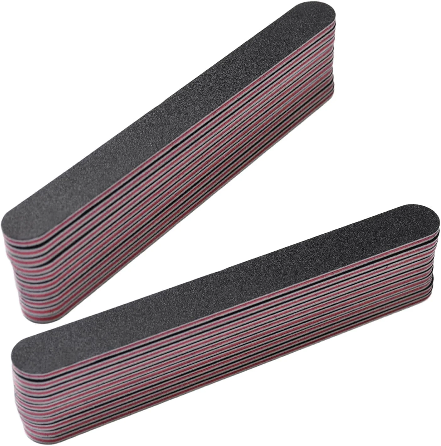 20 عدد سوهان ناخن حرفه ای، سوهان ناخن، سنگ زنی دو طرفه برای پیرایش و پولیش چسب لاک ناخن برای سالن ناخن و حیوانات خانگی