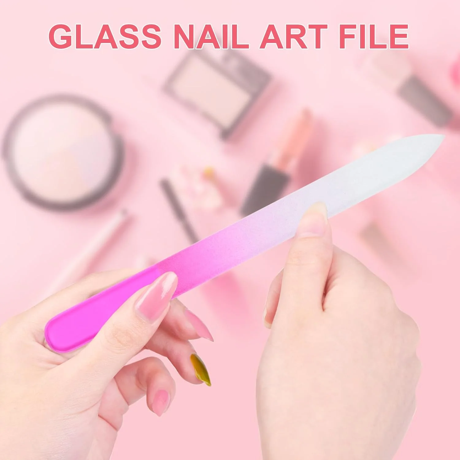 ست سوهان و بافر ناخن 12 عددی، شامل سوهان شیشه ای کریستالی، بافر ناخن برای ناخن طبیعی، سوهان ناخن شیشه ای دو طرفه، ابزار مراقبت از ناخن بادوام و قابل استفاده مجدد، هدیه برای بانوان