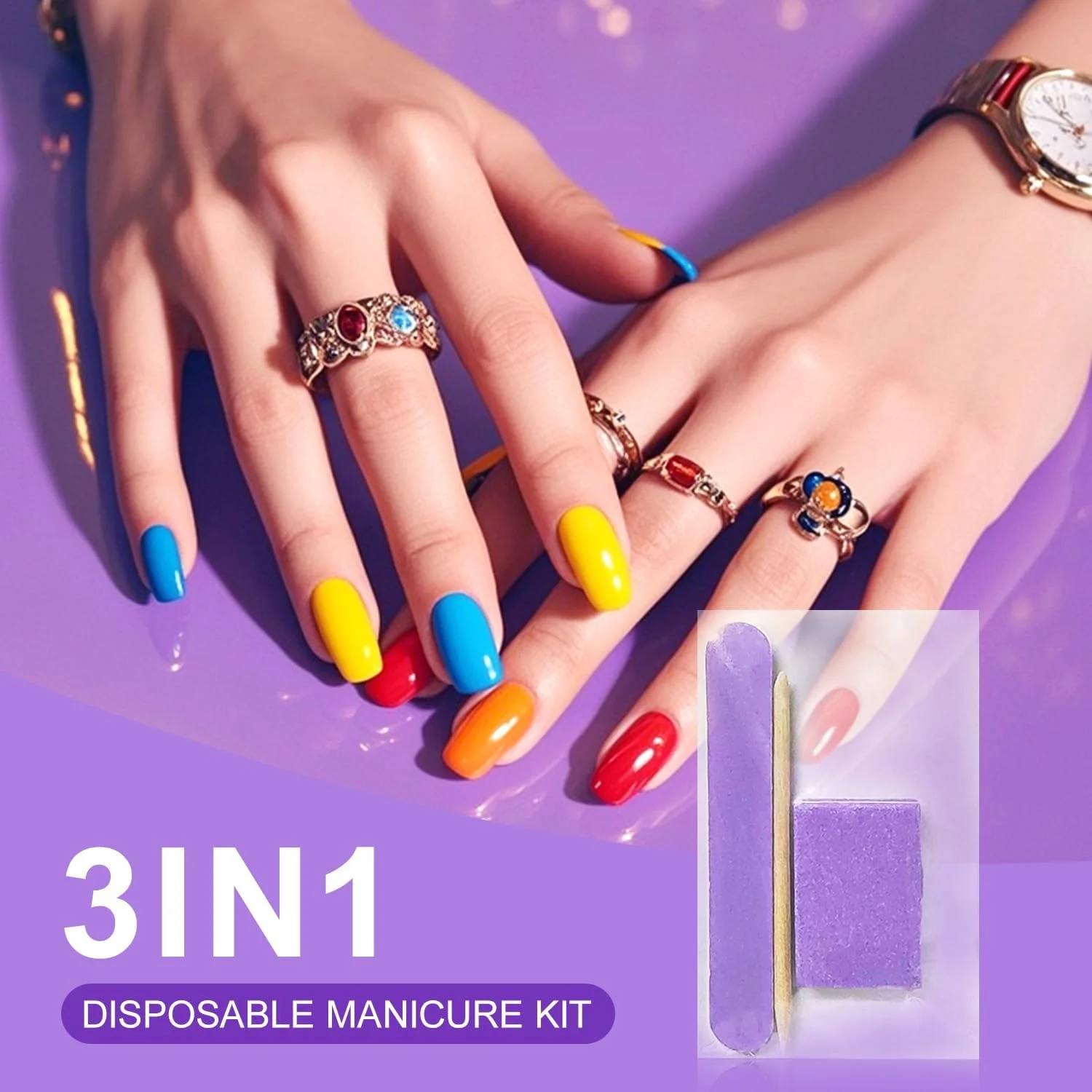 کیت مانیکور یکبار مصرف بسته بندی جداگانه، بافر ناخن مینی، سوهان ناخن، چوب چوبی، کیت ابزار ناخن مصنوعی برای سالن و منزل (بنفش، تعداد، 40، دانه بندی 80/100) کیت مانیکور یکبار مصرف بسته بندی جداگانه، بافر ناخن مینی، سوهان ناخن، چوب چوبی، کیت ابزار ناخن مصنوعی برای سالن و منزل (بنفش، تعداد، 40، دانه بندی 80/100)