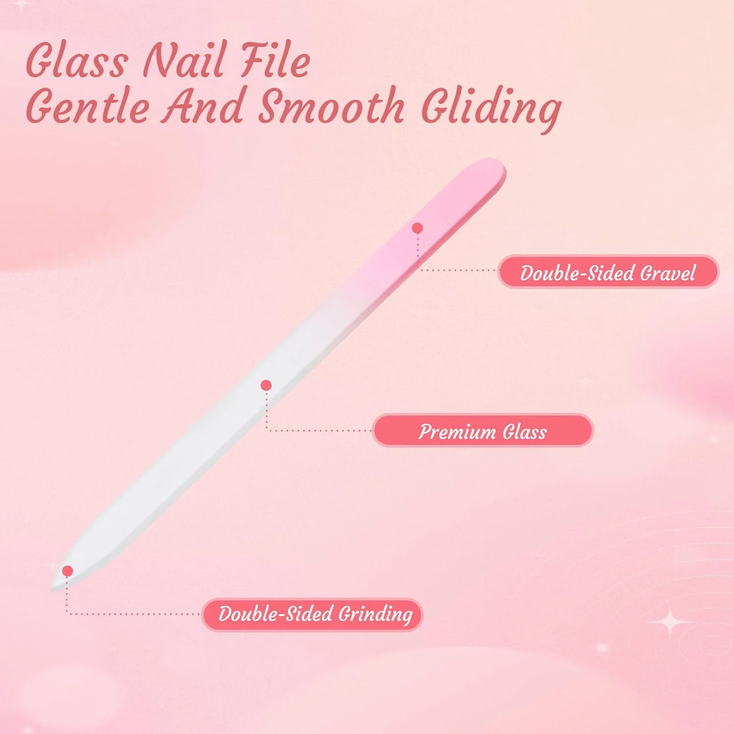 دو عدد سوهان ناخن شیشه ای برای مراقبت از ناخن های طبیعی و مصنوعی، ابزار حرفه ای مانیکور سالنی برای زنان و دختران به همراه کیف، دو طرفه برای حالت دادن و طراحی ناخن ها در خانه و سالن دو عدد سوهان ناخن شیشه ای برای مراقبت از ناخن های طبیعی و مصنوعی، ابزار حرفه ای مانیکور سالنی برای زنان و دختران به همراه کیف، دو طرفه برای حالت دادن و طراحی ناخن ها در خانه و سالن