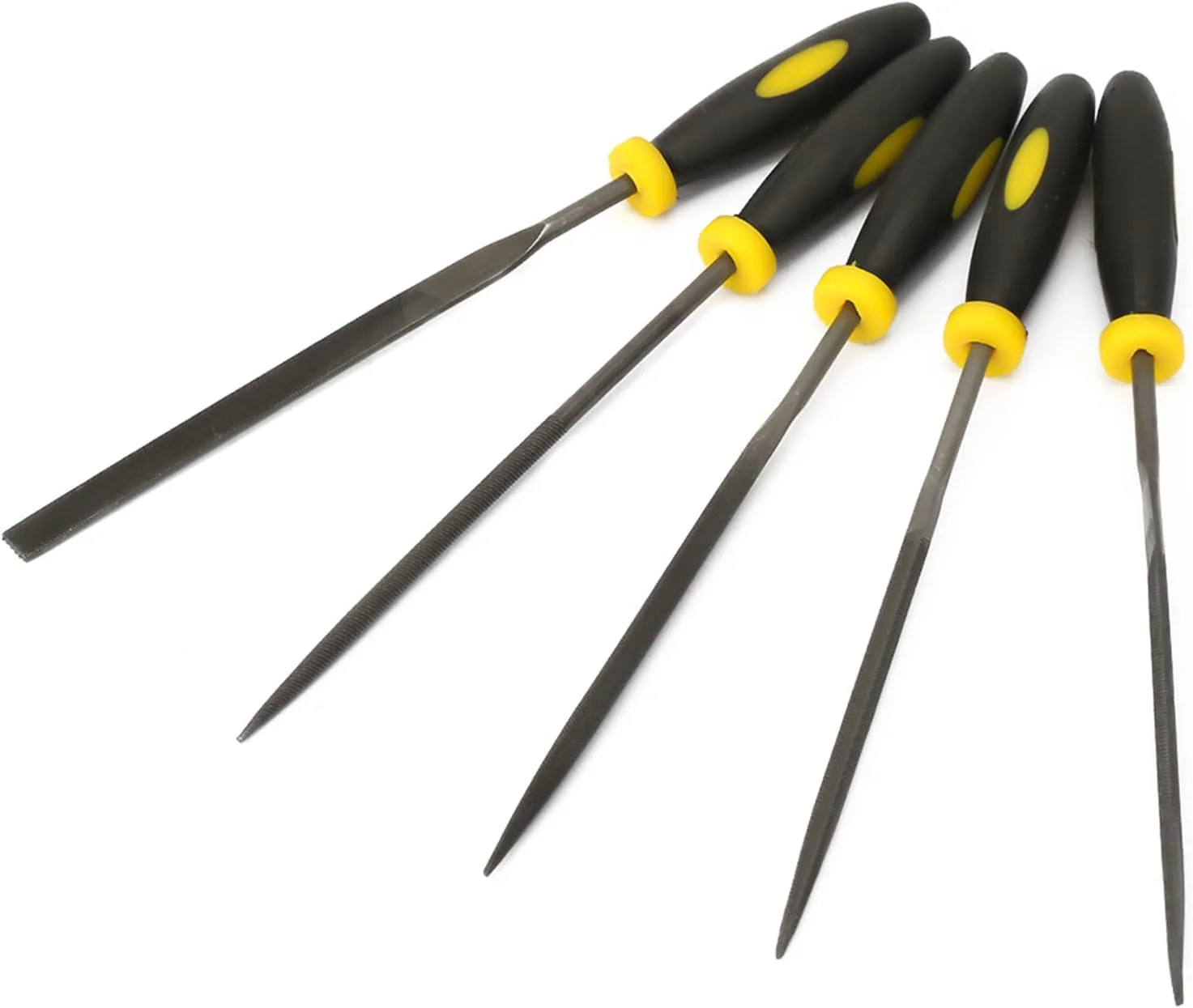 مجموعه مینی سوهان فلزی دائمی با دندانه های ظریف برای پرداخت کاری، لاستیک نرم، مناسب برای شکل دهی ظریف، پردازش و پرداخت کاری مناسب (3 * 140 میلی متر)