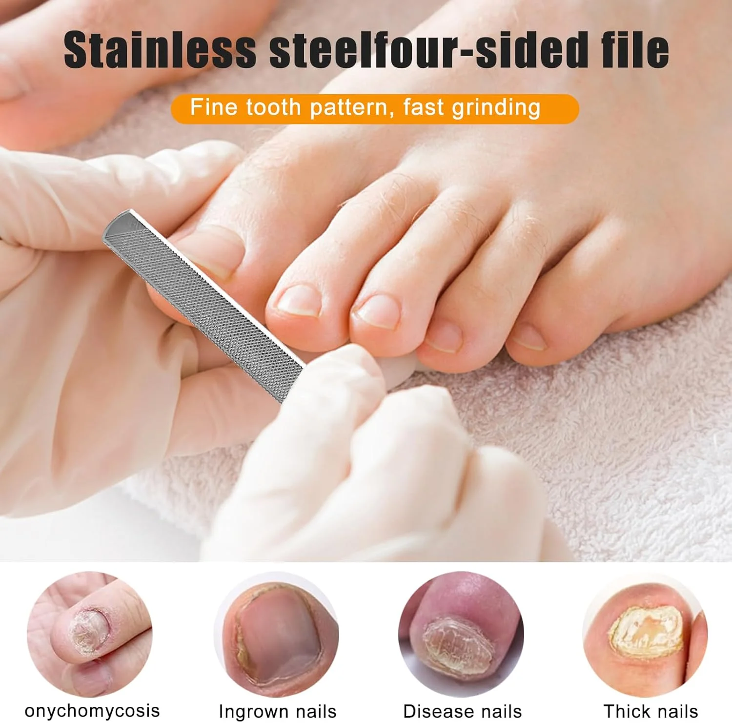 ابزار حرفه ای ناخن پا فرورفته، ابزار مراقبت از پا، بالابر گوشه و سوهان ناخن، دو طرفه برای ناخن های پا فرورفته، تمیز کننده ناخن ابزار حرفه ای ناخن پا فرورفته، ابزار مراقبت از پا، بالابر گوشه و سوهان ناخن، دو طرفه برای ناخن های پا فرورفته، تمیز کننده ناخن