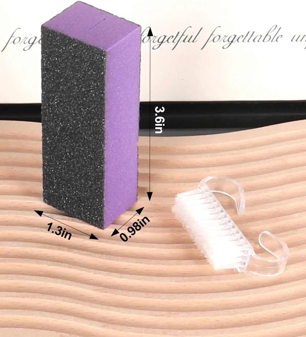 دو عدد سوهان ناخن و بافر، کیت سوهان ناخن، کیت ابزار مانیکور حرفه ای، سوهان پدیکور ناخن بنفش و سوهان سنباده پولیش