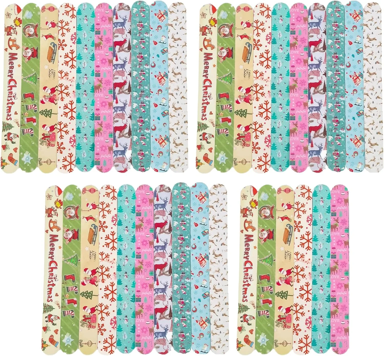 36 عدد سوهان ناخن طرح کریسمس، سوهان های رنگارنگ گلدار برای بافر کردن ناخن، دو طرفه، ابزار مانیکور پدیکور برای زنان و دختران، طرح های تصادفی 36 عدد سوهان ناخن طرح کریسمس، سوهان های رنگارنگ گلدار برای بافر کردن ناخن، دو طرفه، ابزار مانیکور پدیکور برای زنان و دختران، طرح های تصادفی