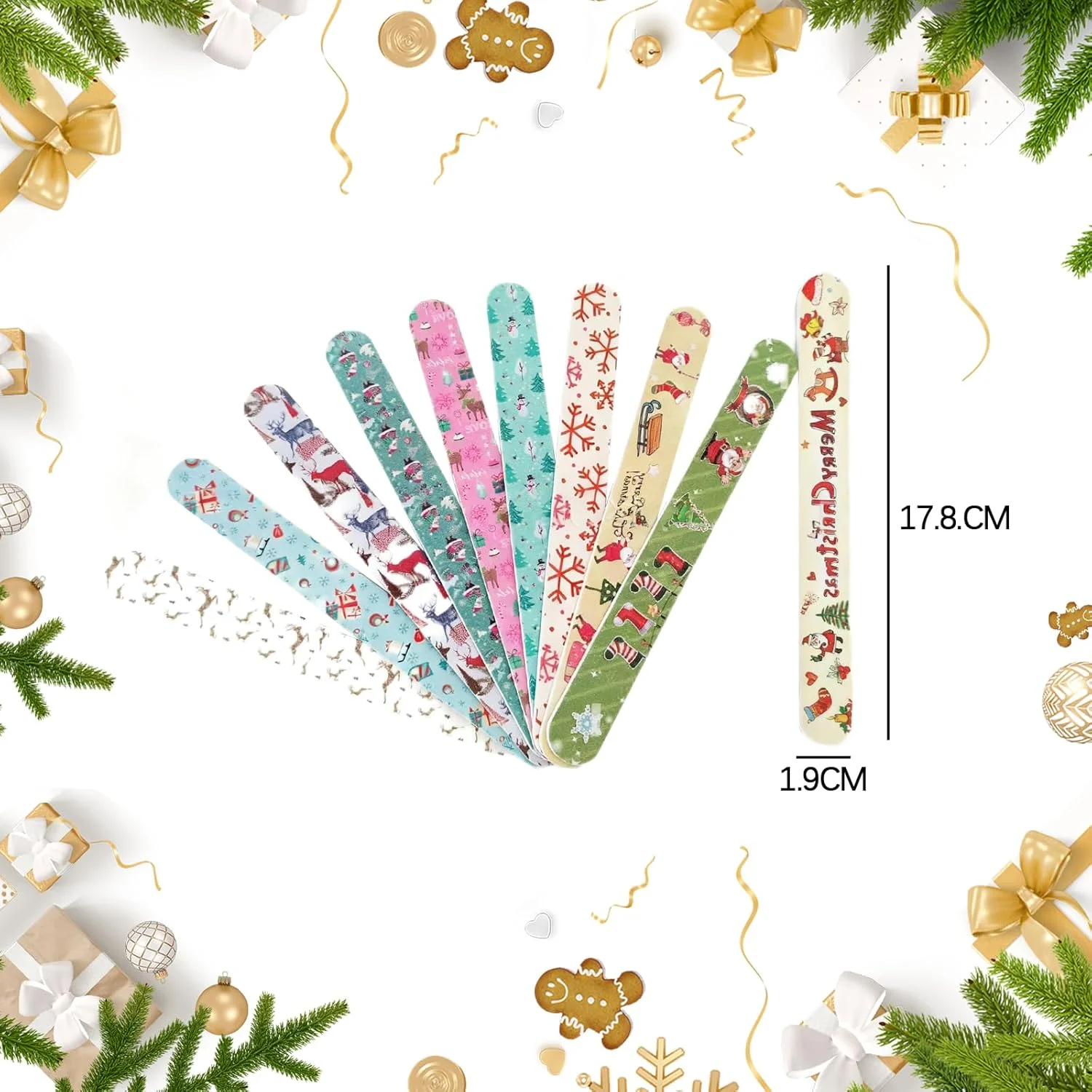 36 عدد سوهان ناخن طرح کریسمس، سوهان های رنگارنگ گلدار برای بافر کردن ناخن، دو طرفه، ابزار مانیکور پدیکور برای زنان و دختران، طرح های تصادفی 36 عدد سوهان ناخن طرح کریسمس، سوهان های رنگارنگ گلدار برای بافر کردن ناخن، دو طرفه، ابزار مانیکور پدیکور برای زنان و دختران، طرح های تصادفی