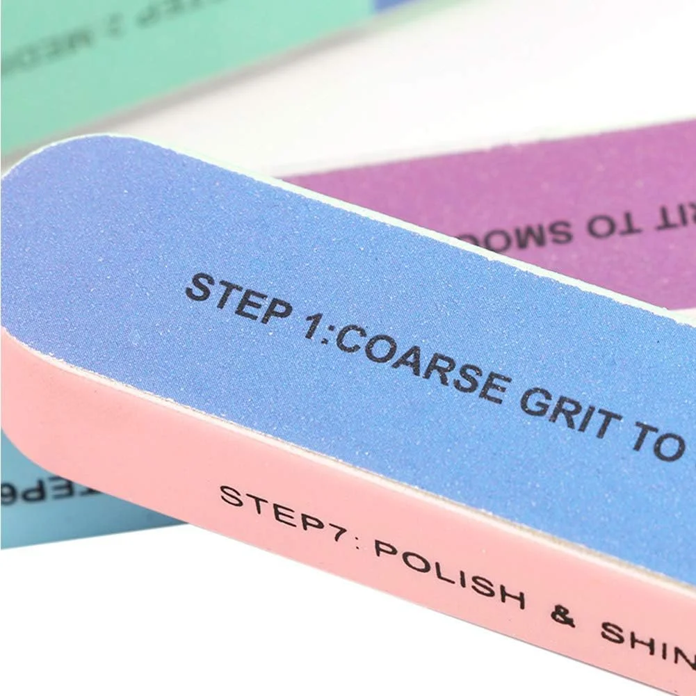 سوهان ناخن شیشه ای Denash، بافر طراحی ناخن، سوهان مانیکور، چند وجهی برای استفاده خانگی و سالن