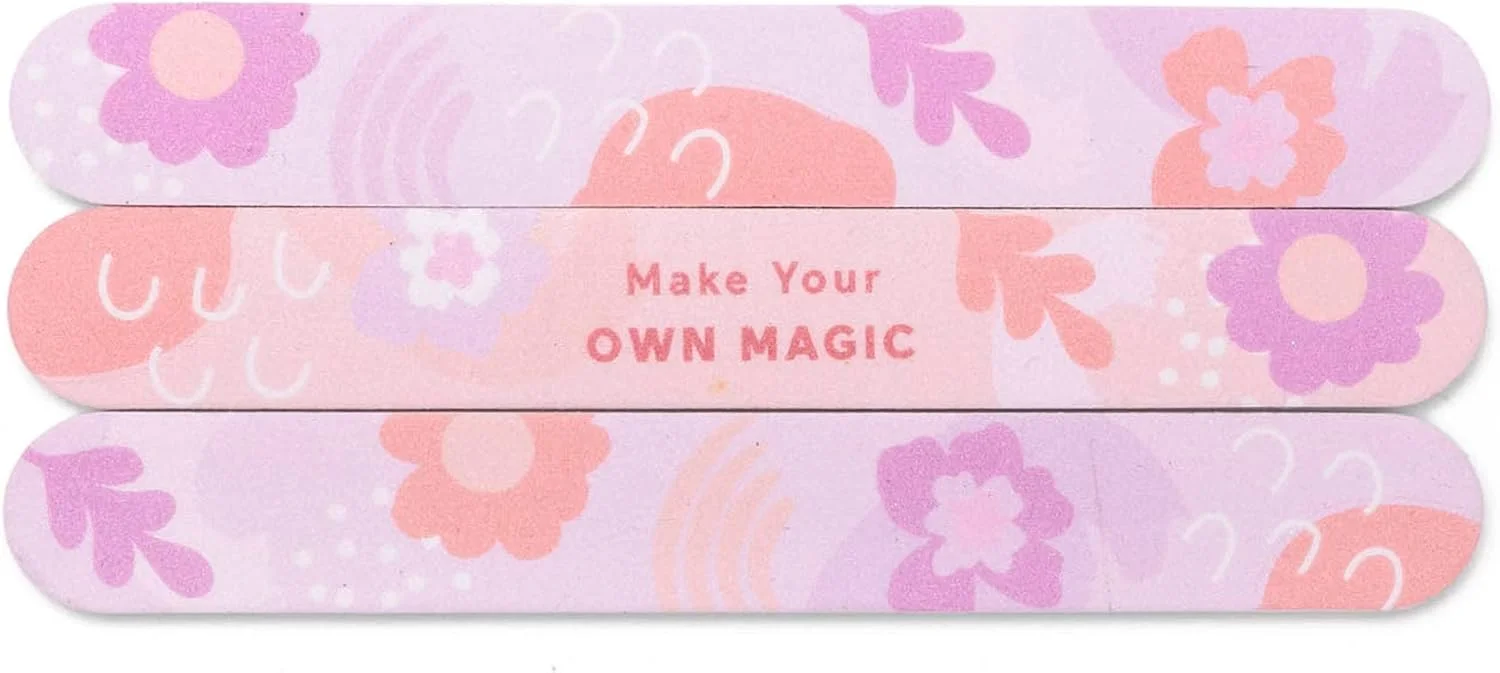 مجموعه سوهان ناخن لوکس هلوئی Cait & Co، بسته 3 عددی، با طرح پیام جادویی - شکل دهی و صاف کردن ملایم و موثر ناخن - طراحی گلدار شیک مجموعه سوهان ناخن لوکس هلوئی Cait & Co، بسته 3 عددی، با طرح پیام جادویی - شکل دهی و صاف کردن ملایم و موثر ناخن - طراحی گلدار شیک