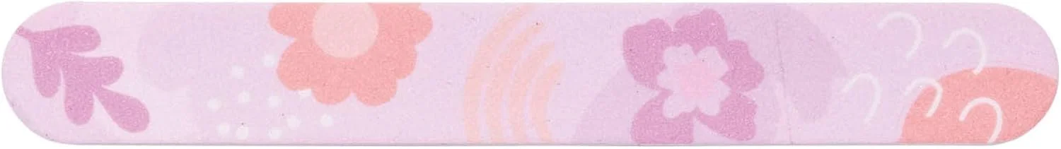 مجموعه سوهان ناخن لوکس هلوئی Cait & Co، بسته 3 عددی، با طرح پیام جادویی - شکل دهی و صاف کردن ملایم و موثر ناخن - طراحی گلدار شیک