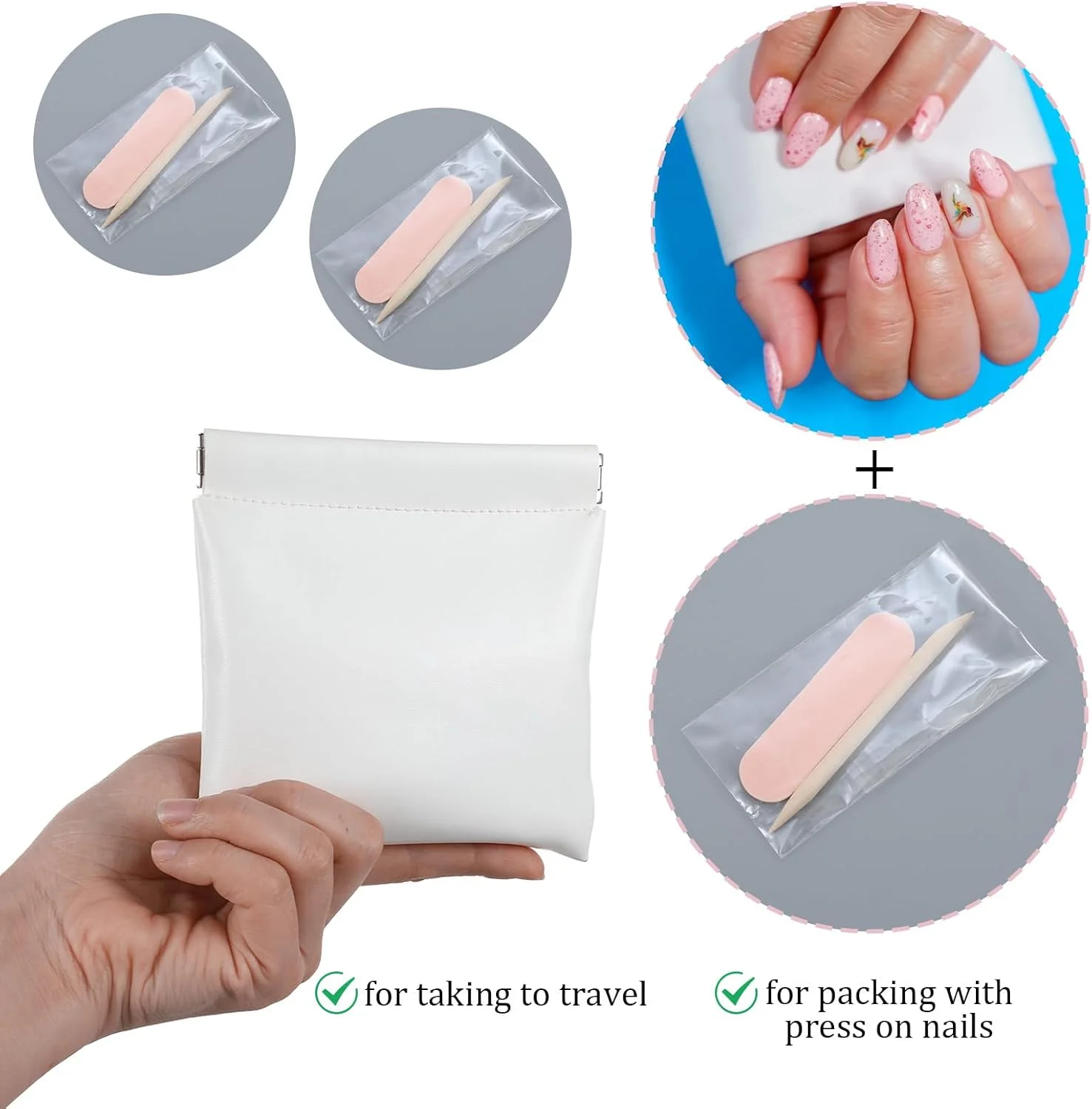 مجموعه ۲۰ عددی مینی سوهان ناخن و چوب نارنجی، کیت یکبار مصرف مانیکور، چوب عقب‌راننده کوتیکول چوبی، سوهان ناخن یکبار مصرف دو طرفه برای ناخن‌های دست و پا، سالن ناخن