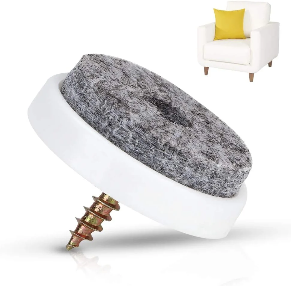 پدهای نمدی میخ دار Ejoyous، 50 عدد پد پایه مبلمان ضد لغزش، محافظ کف چوبی، میخ نمدی برای پایه های مبلمان میز مبل کابینت صندلی و موارد دیگر (28 میلی متر)