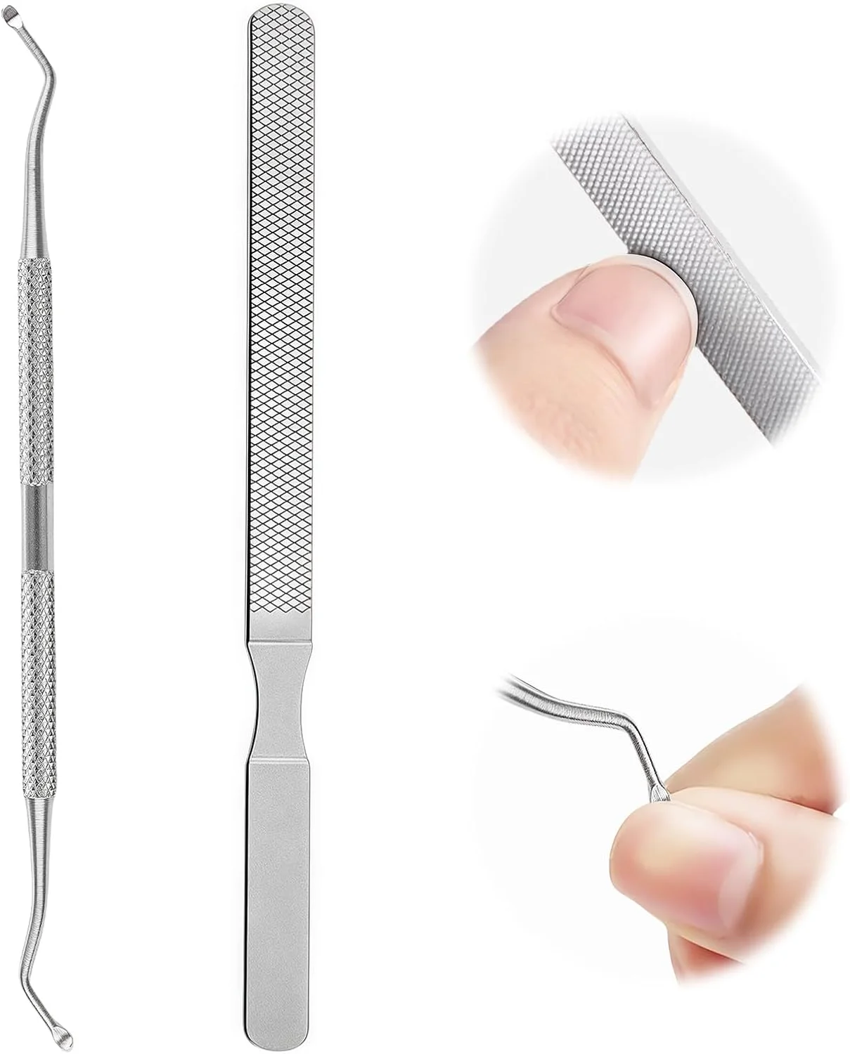 سوهان ناخن بلند برای ناخن های ضخیم، فرو رفته و قارچی به همراه ابزار دو طرفه – ابزار نهایی مانیکور و پدیکور برای مراقبت از ناخن آقایان و بانوان سوهان ناخن بلند برای ناخن های ضخیم، فرو رفته و قارچی به همراه ابزار دو طرفه – ابزار نهایی مانیکور و پدیکور برای مراقبت از ناخن آقایان و بانوان