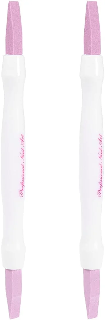 لوروس، قلم عقب‌راننده کوتیکول: 4 عدد قلم بافر ناخن - چوب سنگ پا کوتیکول برای ترمیم پوست مرده در سالن زیبایی خانگی