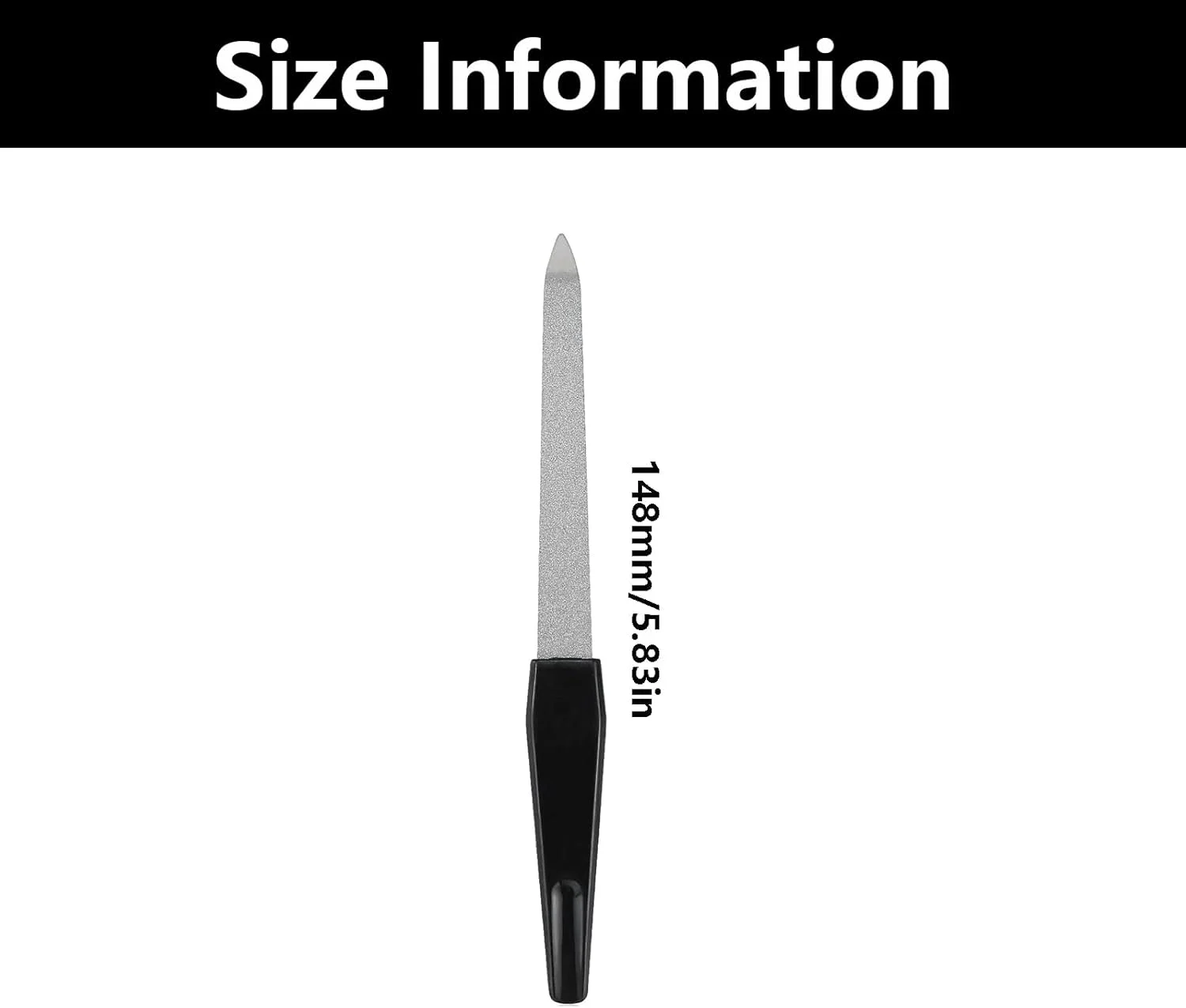 ست ۴ عددی سوهان ناخن فلزی، سوهان ناخن چند منظوره حرفه ای، سوهان ناخن برای ناخن های طبیعی، مناسب برای منزل و سالن زیبایی (سفید، مشکی)