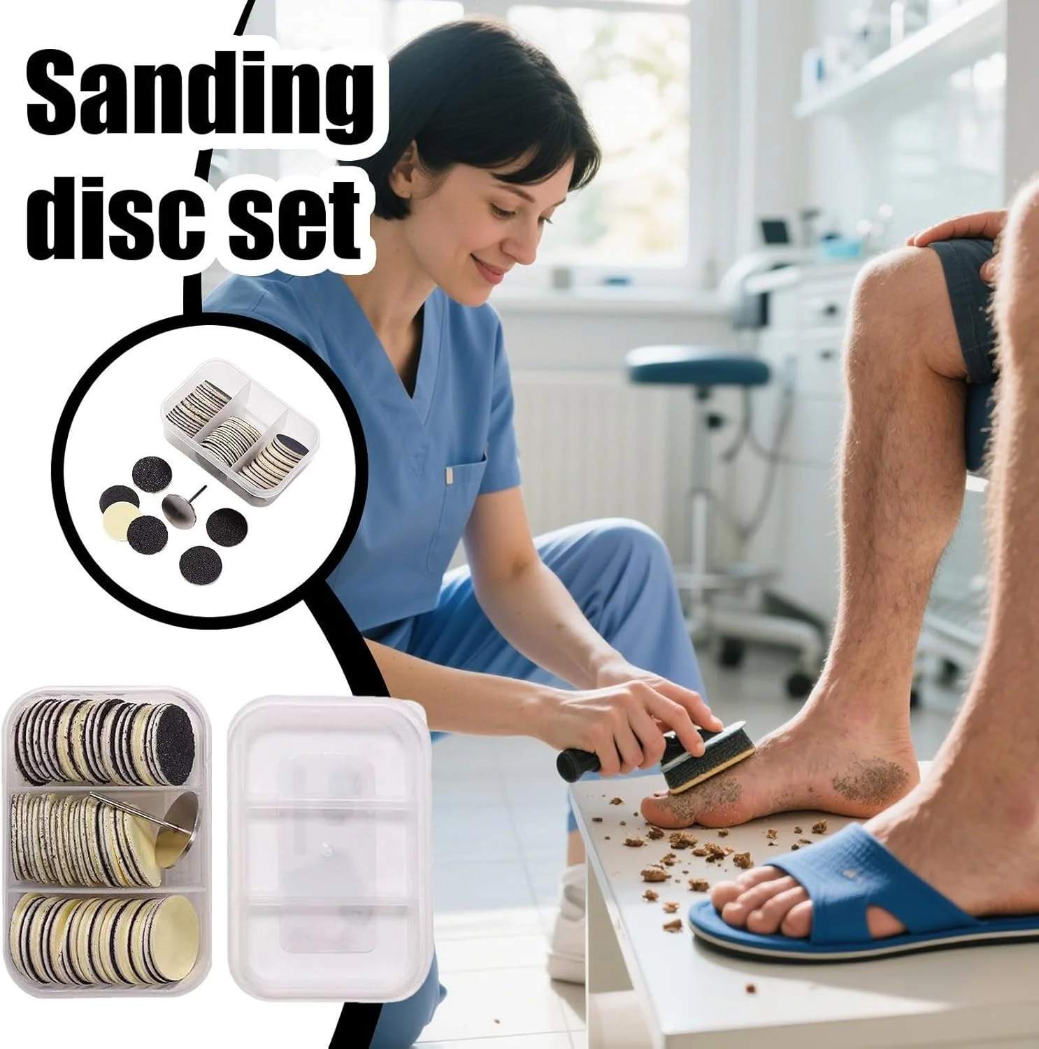 سوهان ناخن - سوهان حرفه ای ناخن پا - لوازم مراقبت بهداشتی برای مسافرت، سالن، اسپا، مانیکور خانگی، عروسی، خانواده، کودکان و سالمندان