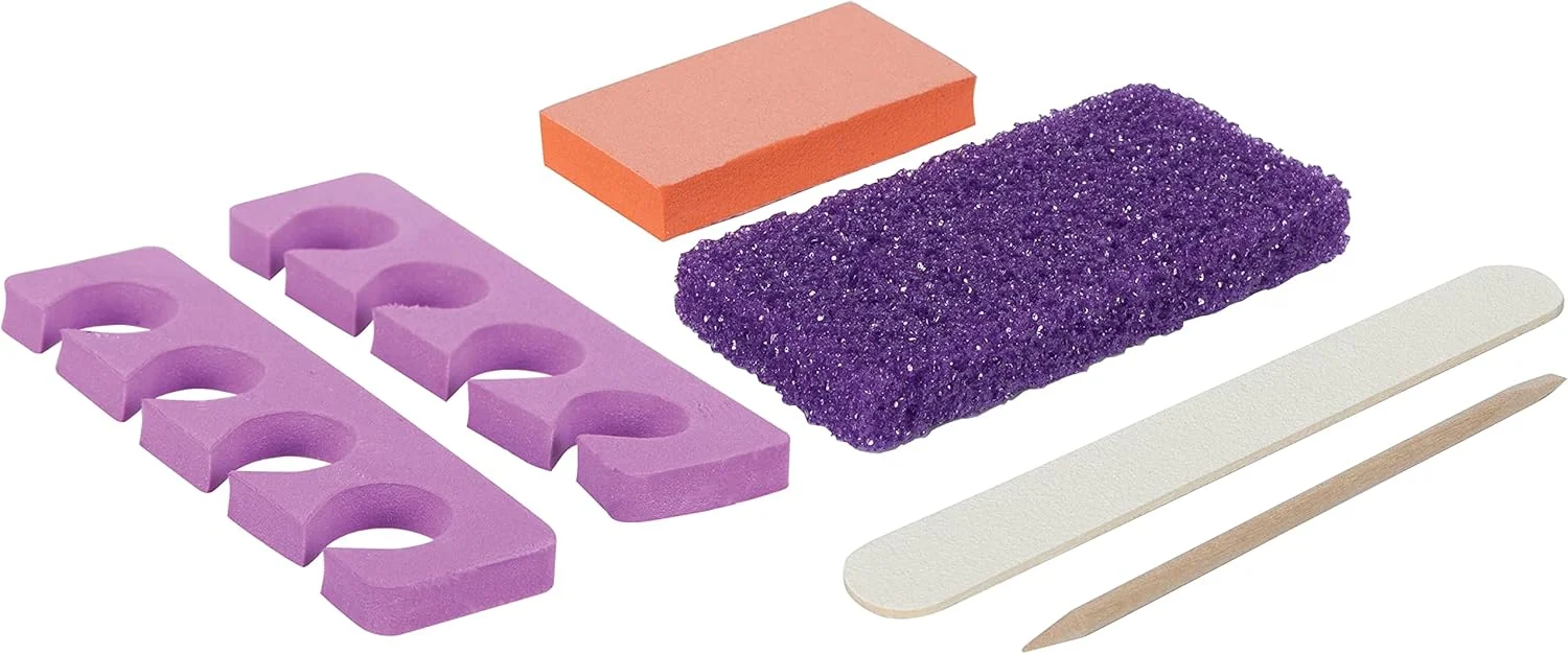 مجموعه حرفه ای پدیکور 5 تکه ForPro، 200 عدد، بسته بندی مجزا، پد سنگ پا بنفش، سوهان ناخن چوبی درجه 80/100، بافر کوچک درجه 80/100، چوب مانیکور، جدا کننده انگشت پا مجموعه حرفه ای پدیکور 5 تکه ForPro، 200 عدد، بسته بندی مجزا، پد سنگ پا بنفش، سوهان ناخن چوبی درجه 80/100، بافر کوچک درجه 80/100، چوب مانیکور، جدا کننده انگشت پا