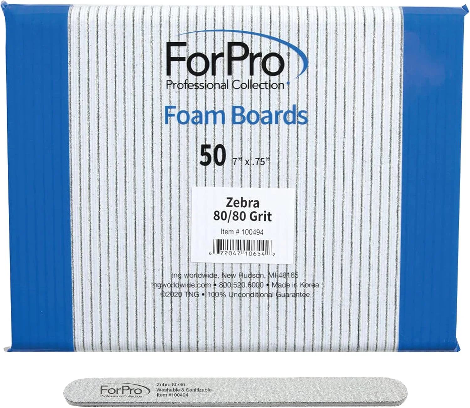 سوهان ناخن دو طرفه زبرا فورپرو، درجه زبری 80/80، مناسب مانیکور، طول 18 سانتی متر، عرض 2 سانتی متر، مشکی، 50 عدد سوهان ناخن دو طرفه زبرا فورپرو، درجه زبری 80/80، مناسب مانیکور، طول 18 سانتی متر، عرض 2 سانتی متر، مشکی، 50 عدد