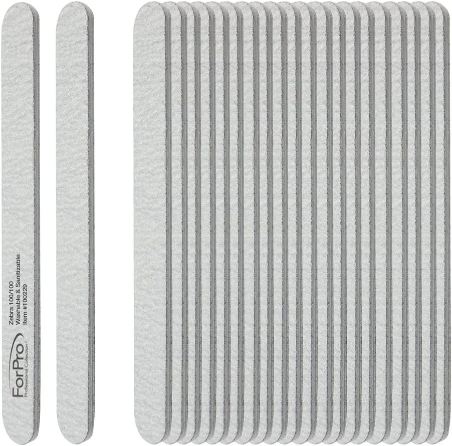 سوهان ناخن فوم زبرا فورپرو، درجه زبری 100/100، دو طرفه، 7 اینچ طول و 0.75 اینچ عرض، بسته 50 عددی سوهان ناخن فوم زبرا فورپرو، درجه زبری 100/100، دو طرفه، 7 اینچ طول و 0.75 اینچ عرض، بسته 50 عددی