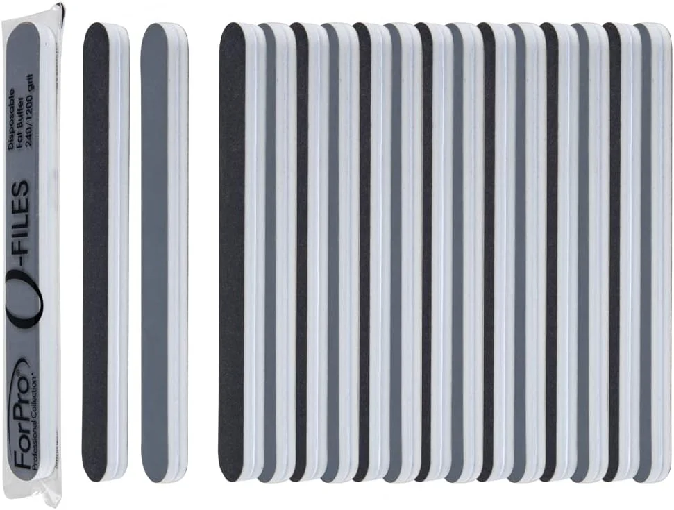 بافر ناخن حرفه ای فورپرو، درجه زبری 240/1200، دو طرفه، 6 اینچ طول و 0.75 اینچ عرض، بسته 50 عددی بافر ناخن حرفه ای فورپرو، درجه زبری 240/1200، دو طرفه، 6 اینچ طول و 0.75 اینچ عرض، بسته 50 عددی