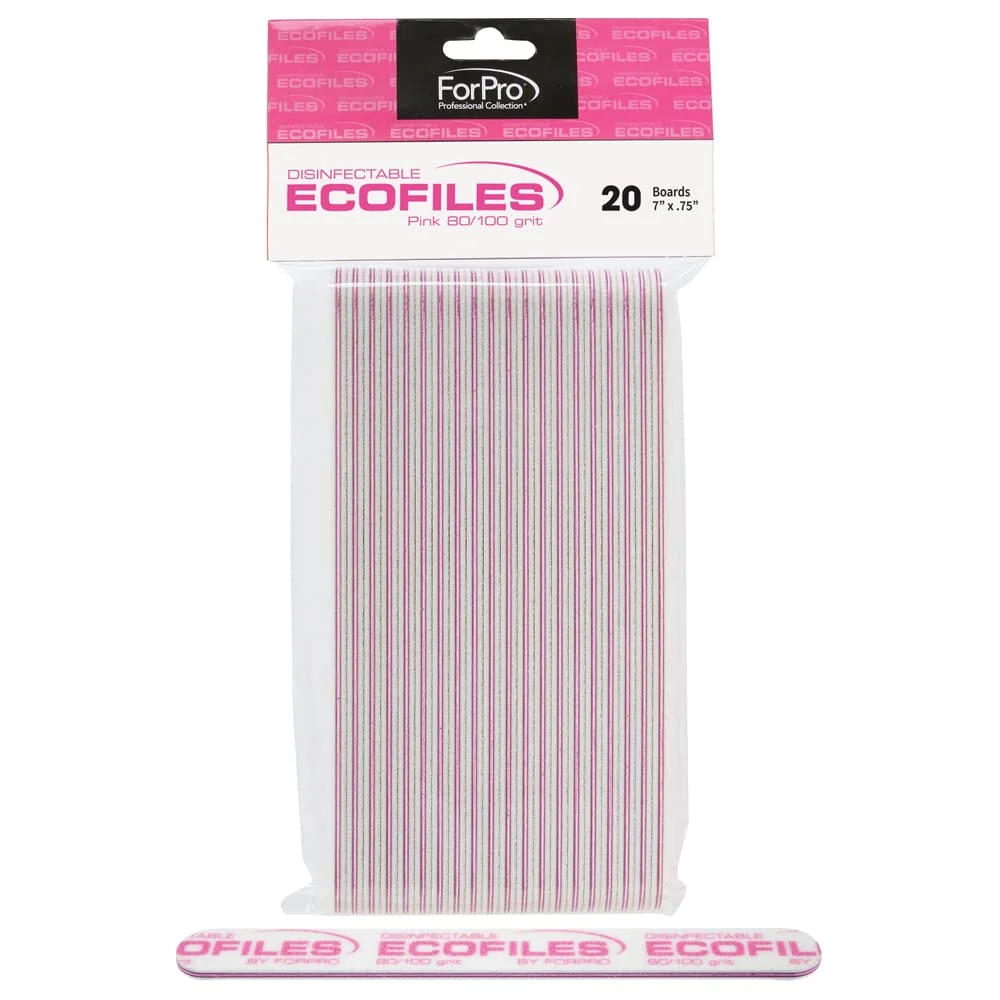 سوهان ناخن فوم برد اکوفایلز حرفه ای فورپرو، مناسب مانیکور و پدیکور، درجه زبری 80/100، صورتی، 20 عدد سوهان ناخن فوم برد اکوفایلز حرفه ای فورپرو، مناسب مانیکور و پدیکور، درجه زبری 80/100، صورتی، 20 عدد