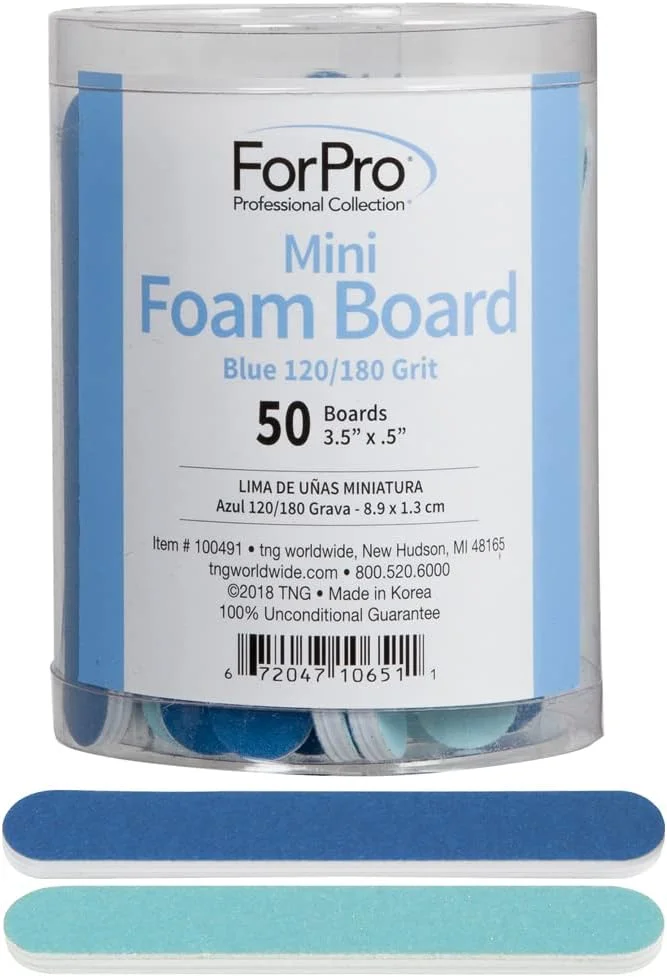 تخته سمباده مینی فومی آبی فورپرو، درجه زبری 120/180، دو طرفه، مناسب مانیکور، طول 9 سانتی متر، عرض 1.2 سانتی متر، 50 عددی تخته سمباده مینی فومی آبی فورپرو، درجه زبری 120/180، دو طرفه، مناسب مانیکور، طول 9 سانتی متر، عرض 1.2 سانتی متر، 50 عددی