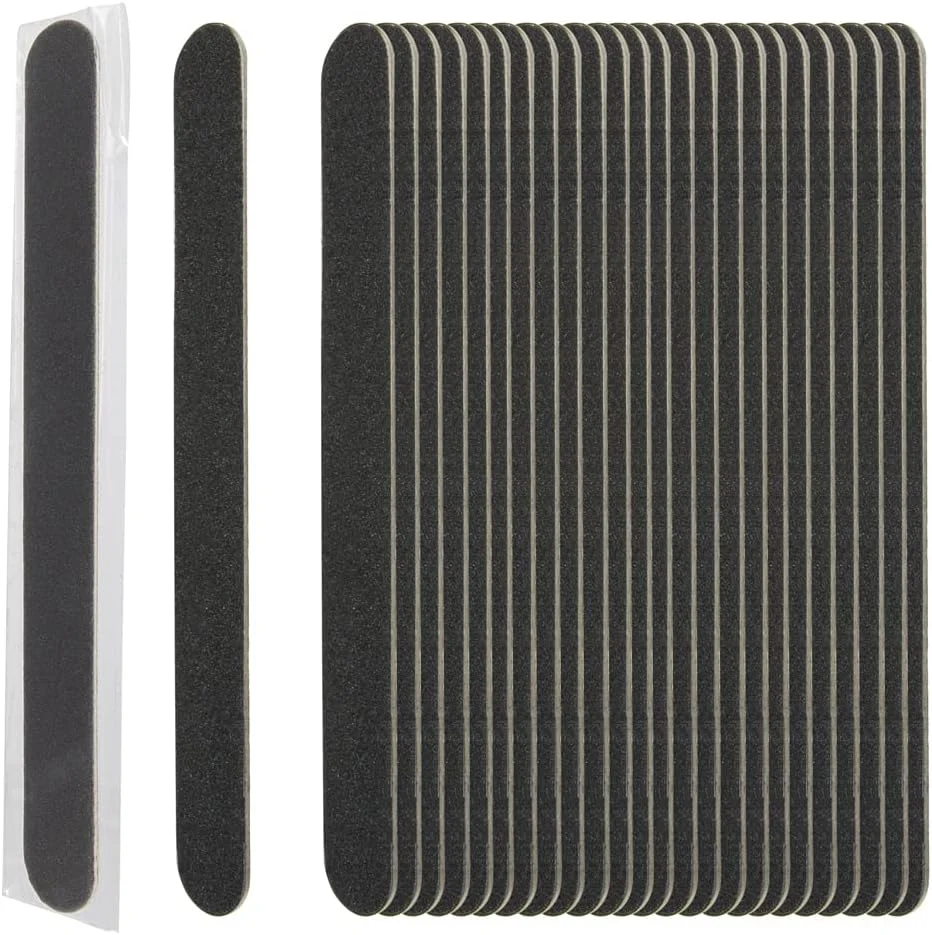 سوهان چوبی ناخن دو طرفه فورپرو، مشکی، درجه زبری 180/180، مناسب مانیکور و پدیکور، 18 سانتی متر طول، بسته 100 عددی، بسته بندی تکی سوهان چوبی ناخن دو طرفه فورپرو، مشکی، درجه زبری 180/180، مناسب مانیکور و پدیکور، 18 سانتی متر طول، بسته 100 عددی، بسته بندی تکی