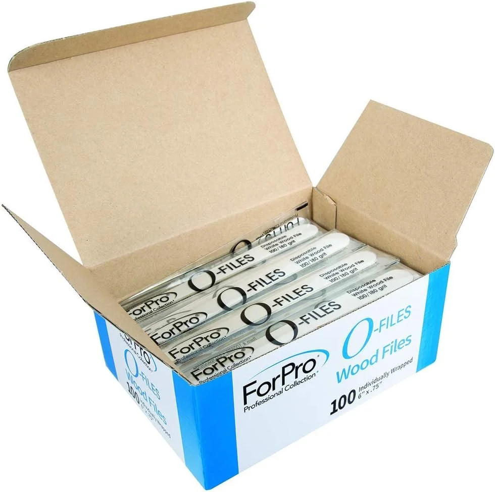 سوهان چوبی دو طرفه فورپرو، سفید، درجه زبری 100/180، مناسب مانیکور و پدیکور، بسته بندی تکی، 15 سانتی متر طول و 1.9 سانتی متر عرض، 100 عدد سوهان چوبی دو طرفه فورپرو، سفید، درجه زبری 100/180، مناسب مانیکور و پدیکور، بسته بندی تکی، 15 سانتی متر طول و 1.9 سانتی متر عرض، 100 عدد