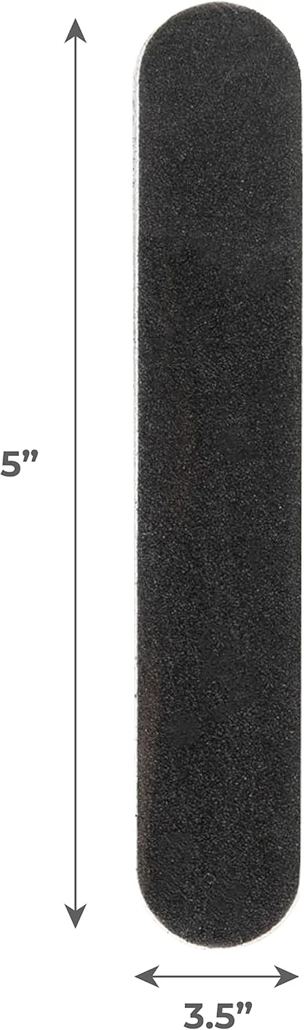 تخته سوهان مینی فوم حرفه ای فورپرو، مشکی، درجه زبری 100/180، سوهان ناخن دو طرفه مانیکور، بسته بندی تکی، 3.5 اینچ طول x 0.5 اینچ عرض، 50 عدد تخته سوهان مینی فوم حرفه ای فورپرو، مشکی، درجه زبری 100/180، سوهان ناخن دو طرفه مانیکور، بسته بندی تکی، 3.5 اینچ طول x 0.5 اینچ عرض، 50 عدد