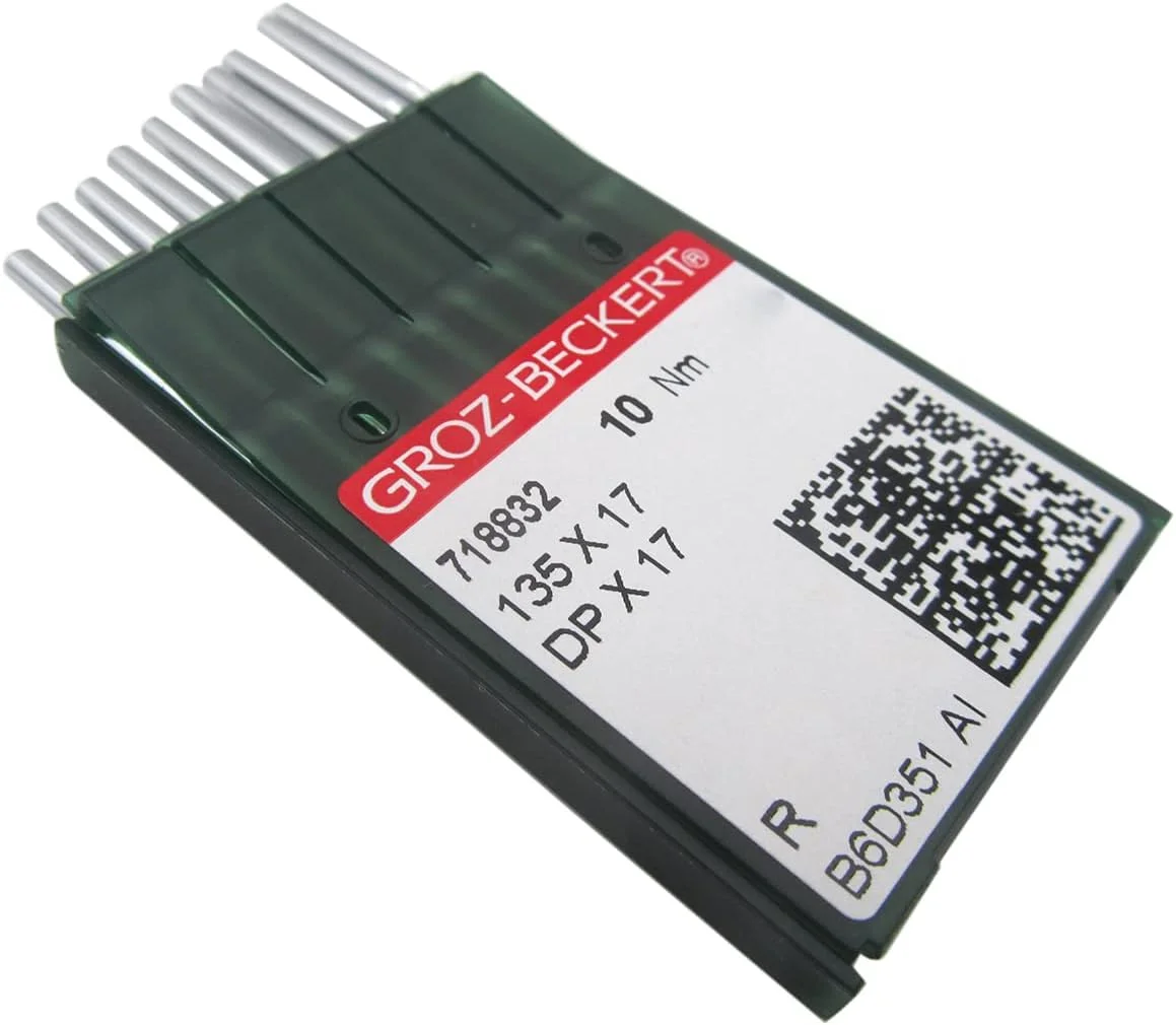 سوزن های GROZ-BECKERT در جعبه پلاستیکی شفاف - 100 عدد سوزن Groz-Beckert 135X17 DPX17 SY3355 برای چرخ خیاطی های صنعتی پایه متحرک (16/100)